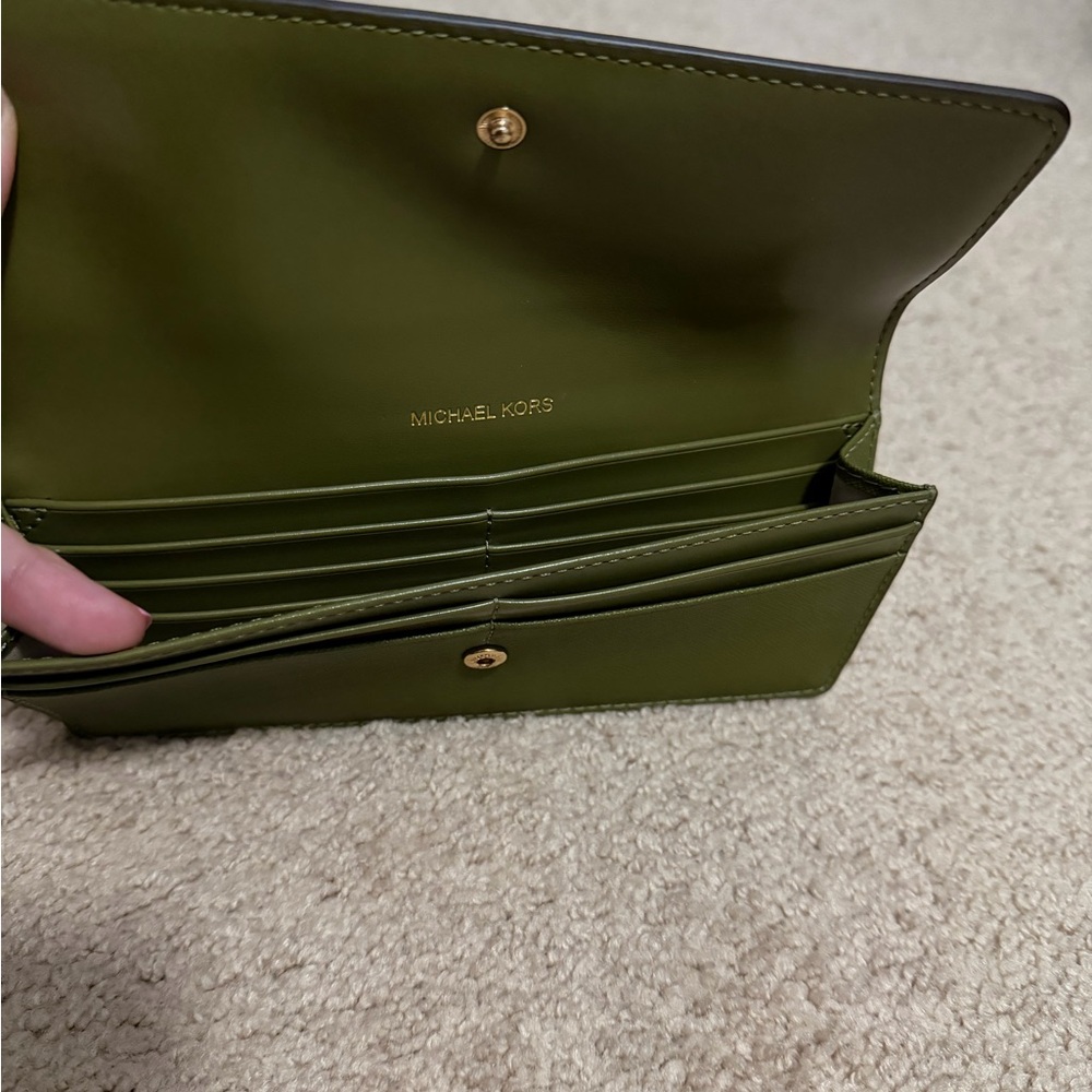 Michael Kors Olive Green Wallet